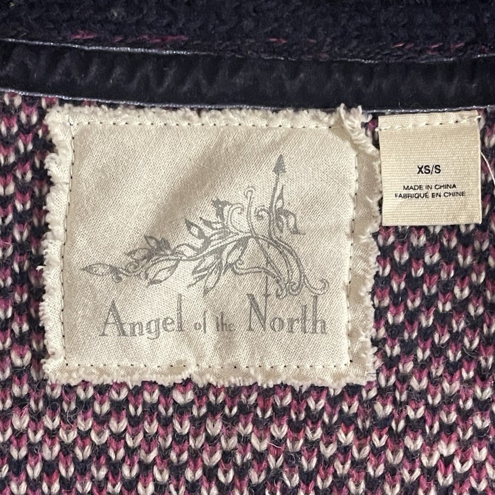 Anthropologie Angel Of The North Aztec Fringed Sweater Vest Womens S Festival - Picture 11 of 12
